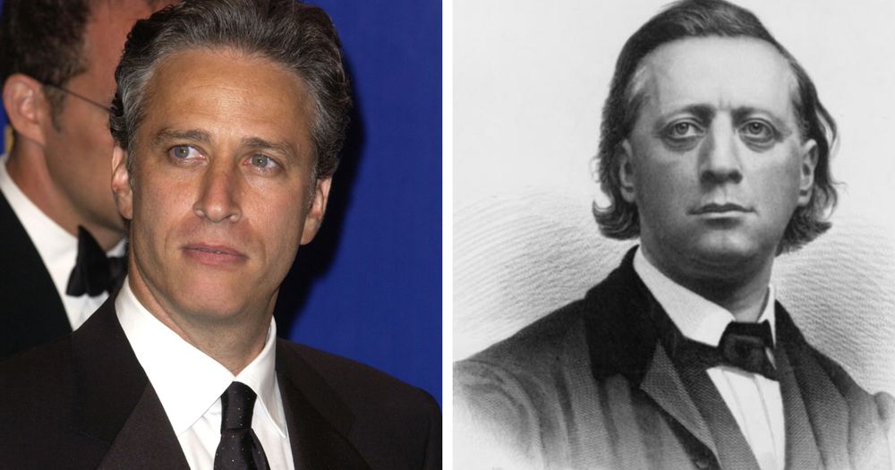 Jon Stewart and Henry Ward Beecher 