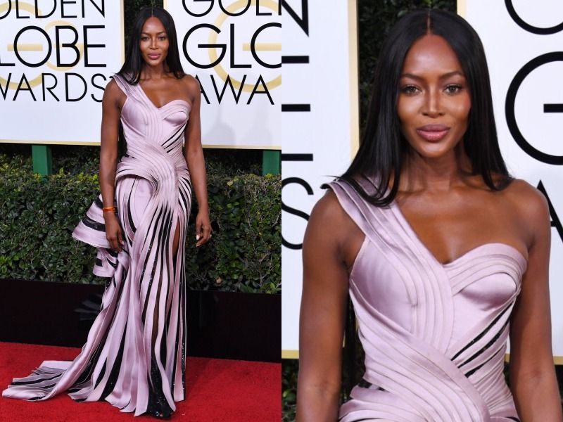 Naomi Campbell in Atelier Versace (2017 Golden Globes)